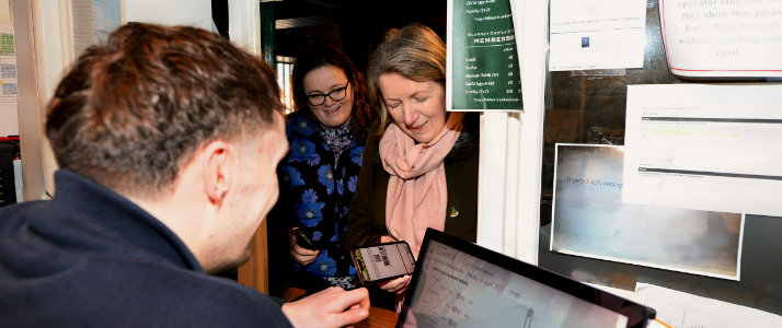 People buying tickets at blarney castle