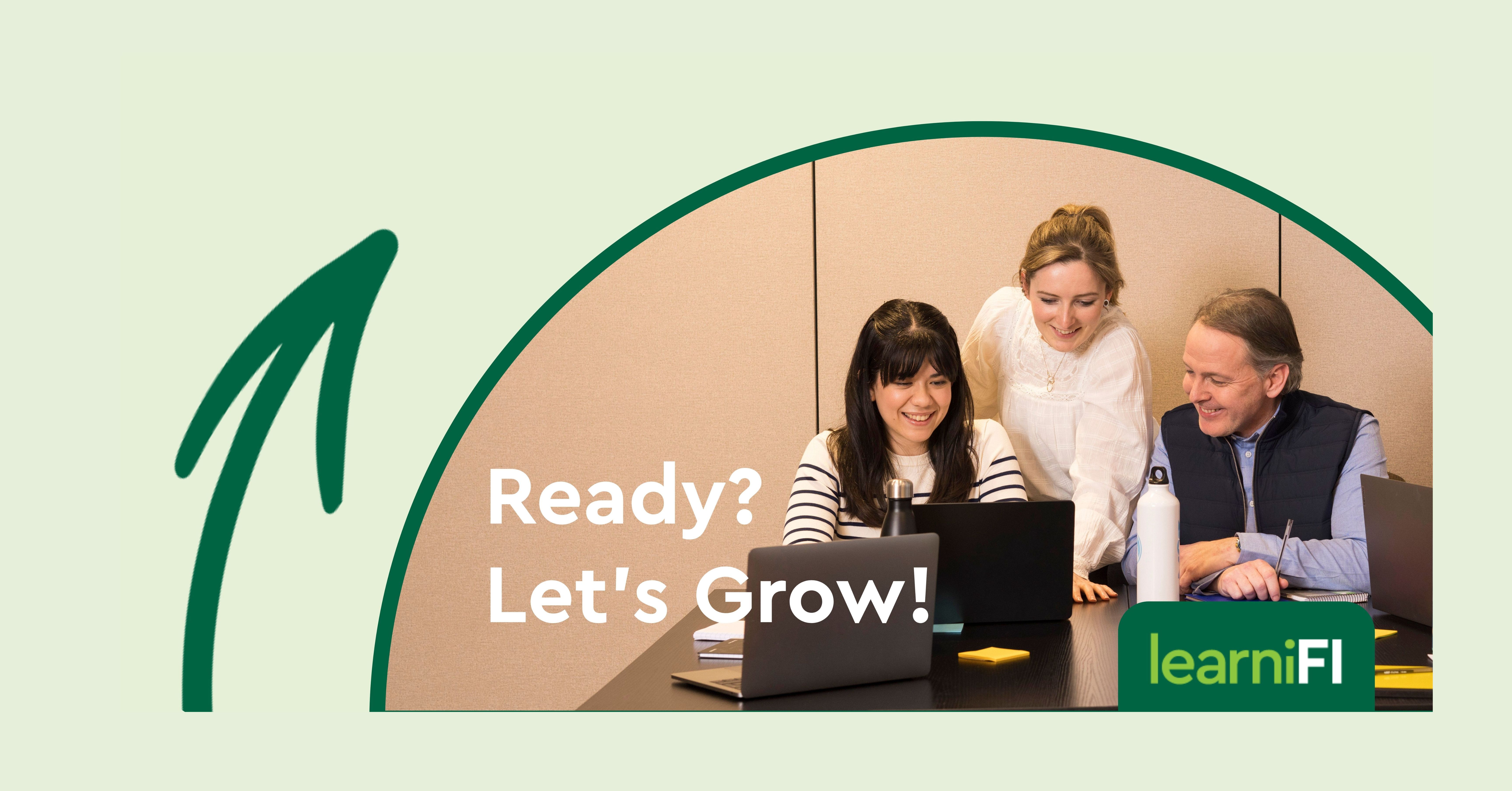 Team sitting at desk talking